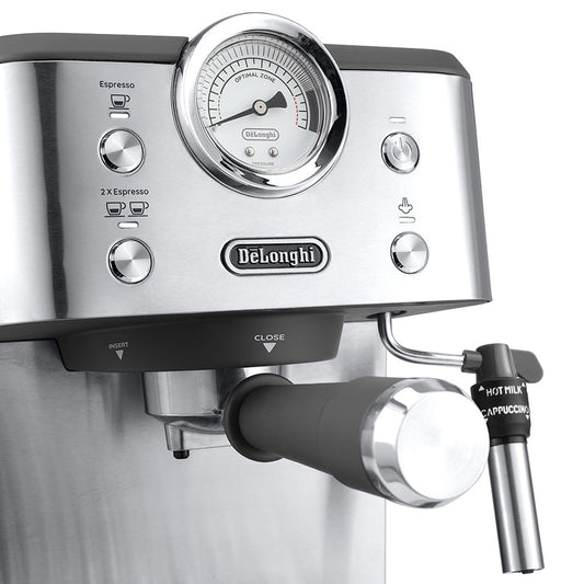 DeLonghi Classic Manual Pump Espresso Coffee Machine 1.7L EM450.M