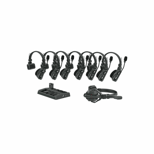 Hollyland Solidcom C1-8S Wireless DECT Intercom, 8 Headsets (1 Master + 7 Remote)(1.9 GHz)