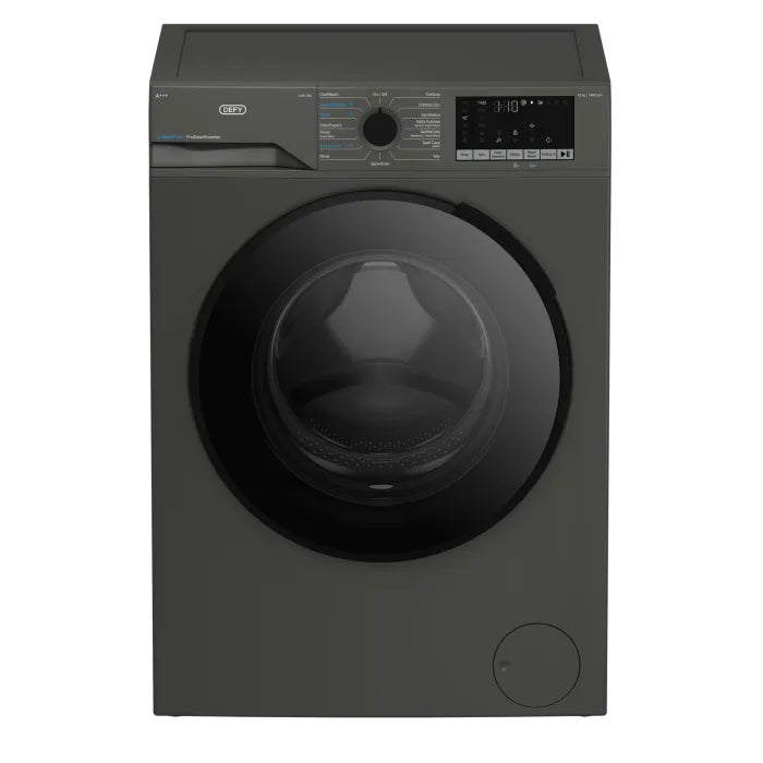 Defy 12kg Front Loader Washing Machine SteamCure DAW398 Manhattan Gray