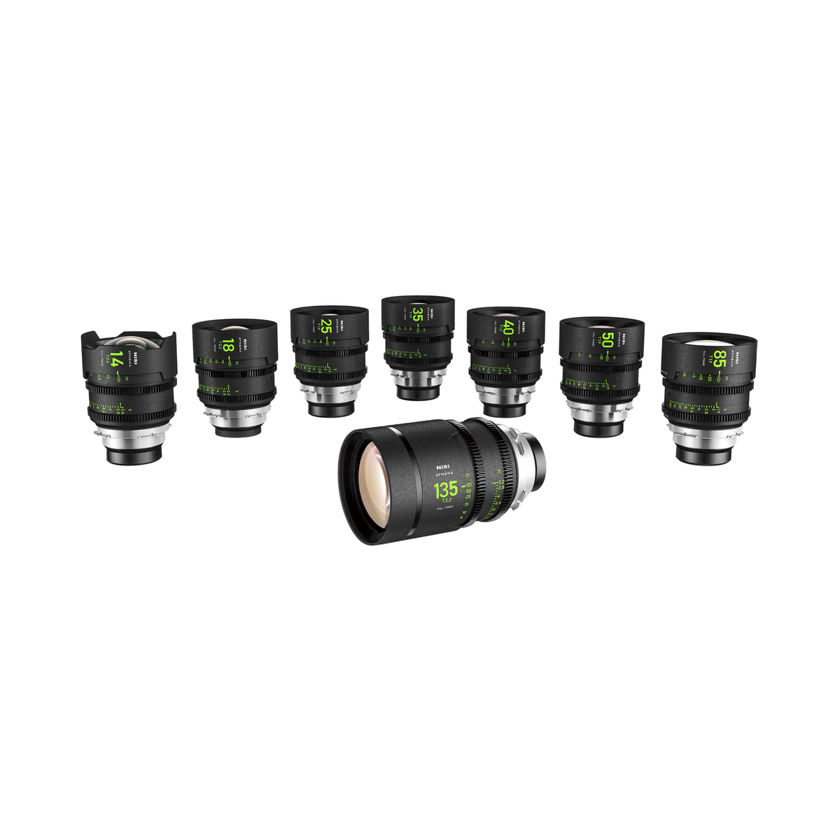 Nisi Master Lens Set PL Mount With No Drop In Filter (14,18,25,35,50,85,135)