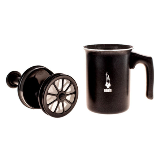 Bialetti Tuttocrema Stovetop Milk Frother Black Disassembled