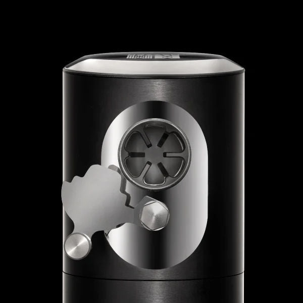 Mazzer Philos Black single dose espresso grinder 3D mockup of internal grinding chamber