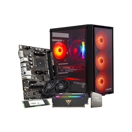PCBuilder Ryzen 5 5500 RANGER 16GB DDR4 1TB NVMe RTX 5050 Windows 11 Gaming PC