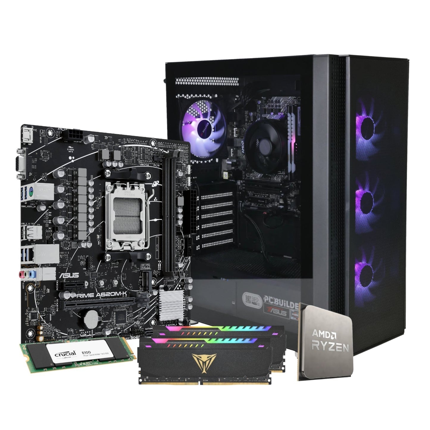 PCBuilder Ryzen 5 5600GT STRIKER Windows 11 Gaming PC