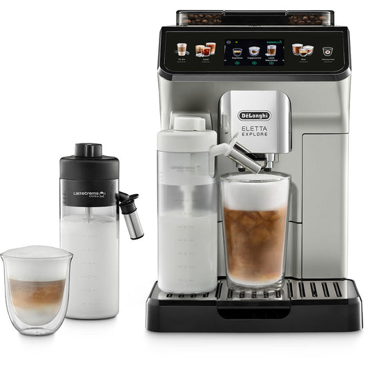 DeLonghi Eletta Explore Hot & Cold Bean-to-Cup Coffee Machine ECAM450.65S