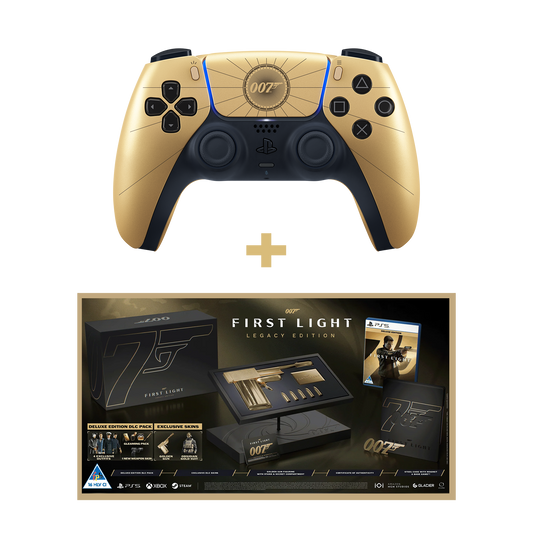 PlayStation 5 (PS5) DualSense Wireless Controller - 007 First Light Limited Edition + 007 First Light Legacy Edition (PS5) | KOODOO