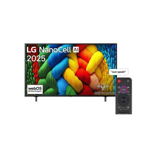 LG 75" NanoCell AI NANO80 4K Smart TV 75NANO80A6A.AFAB