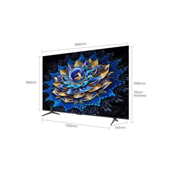 TCL 75" P8L Premium QD-Mini LED 4K Google TV 144Hz