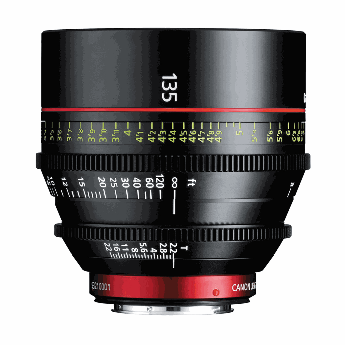 Canon CN-E 135mm T2.2 L F Cinema Prime Lens (EF Mount)