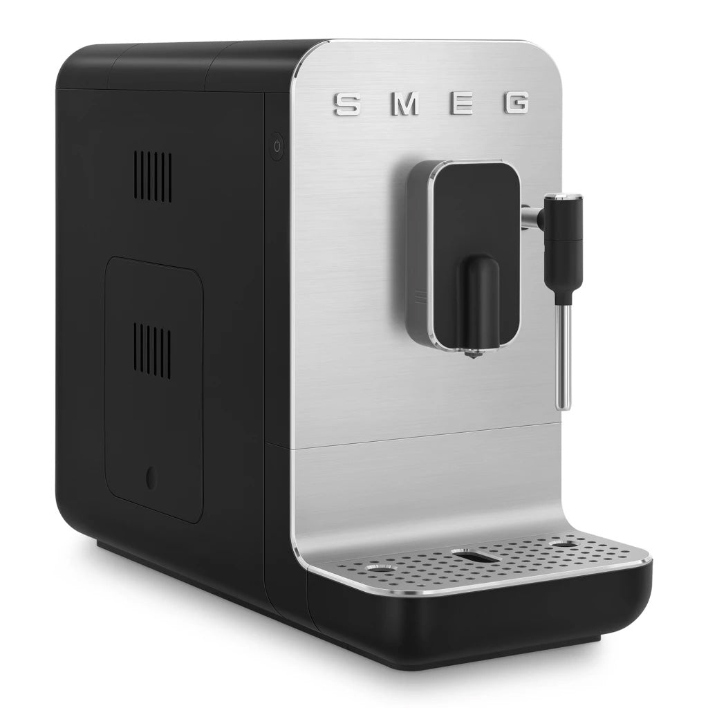 Smeg Bean-to-Cup Automatic Espresso Coffee Machine with Steam Wand Matte Emerald Green BCC12EGM