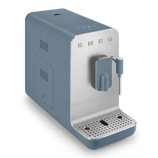 Smeg Bean-to-Cup Automatic Espresso Coffee Machine with Steam Wand Matte Emerald Green BCC12EGM