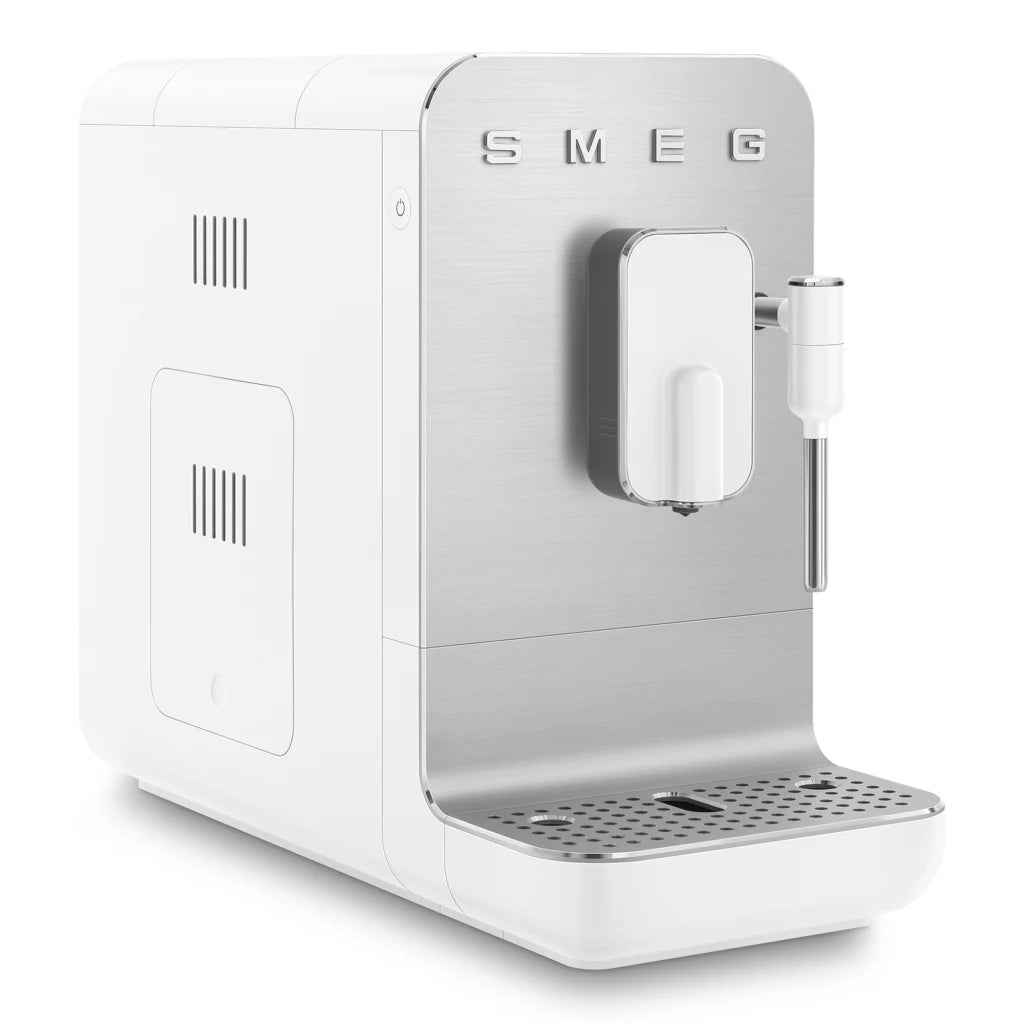 Smeg Bean-to-Cup Automatic Espresso Coffee Machine with Steam Wand Matte Emerald Green BCC12EGM