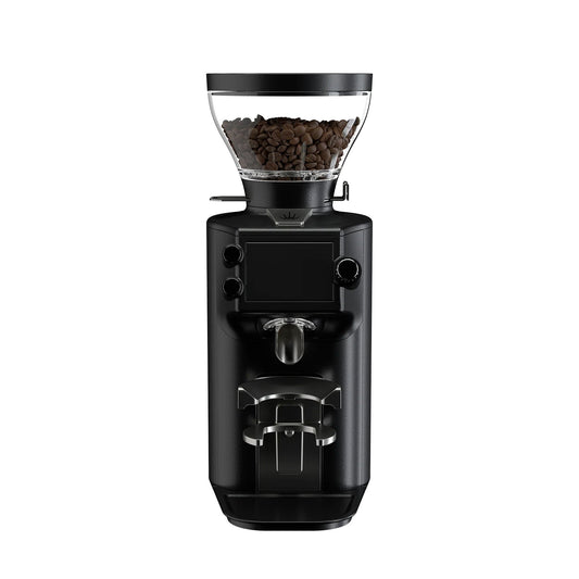 Black Mahlkönig E64 WS GbS Home Espresso Grinder front view