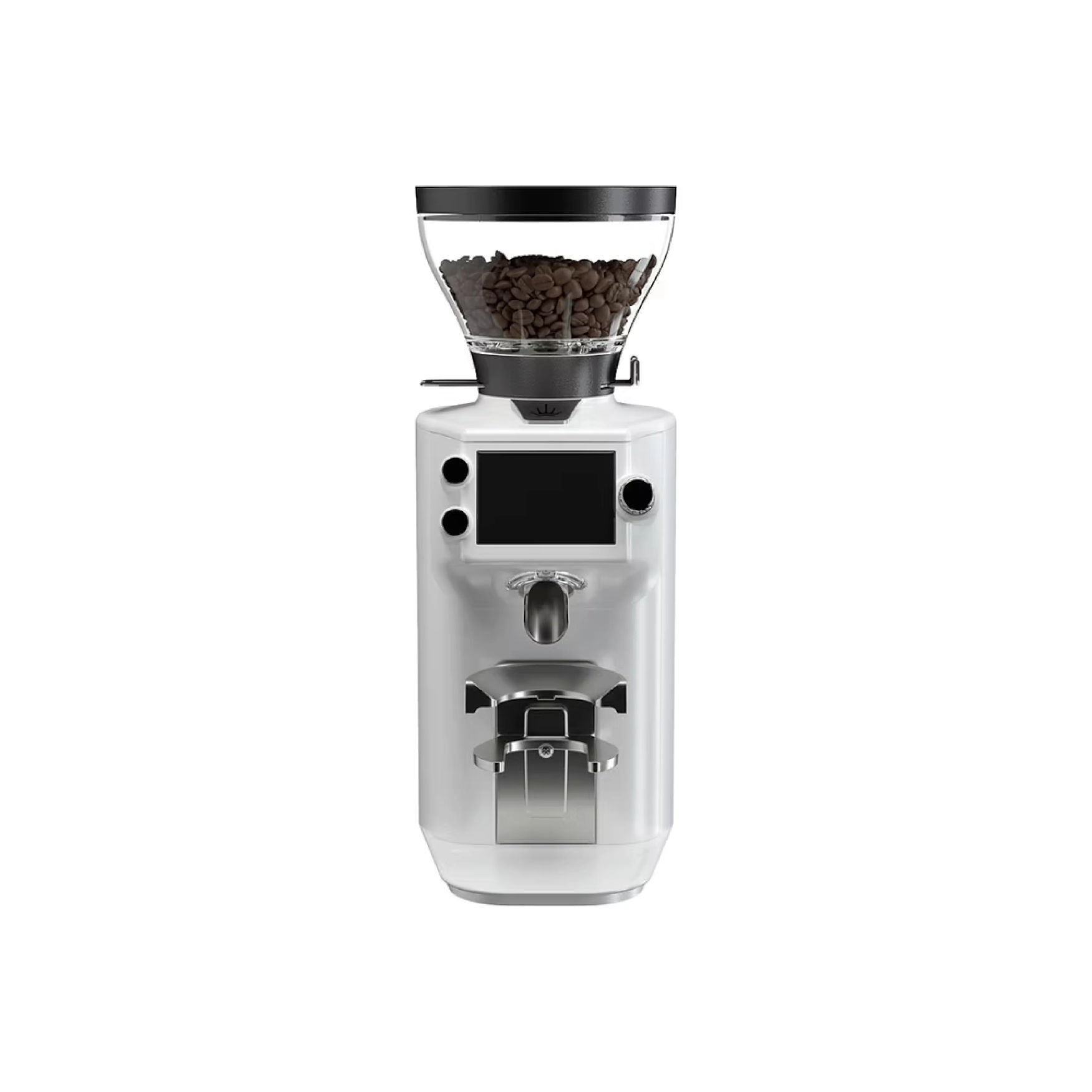 White Mahlkönig E64 WS GbS Home Espresso Grinder front view