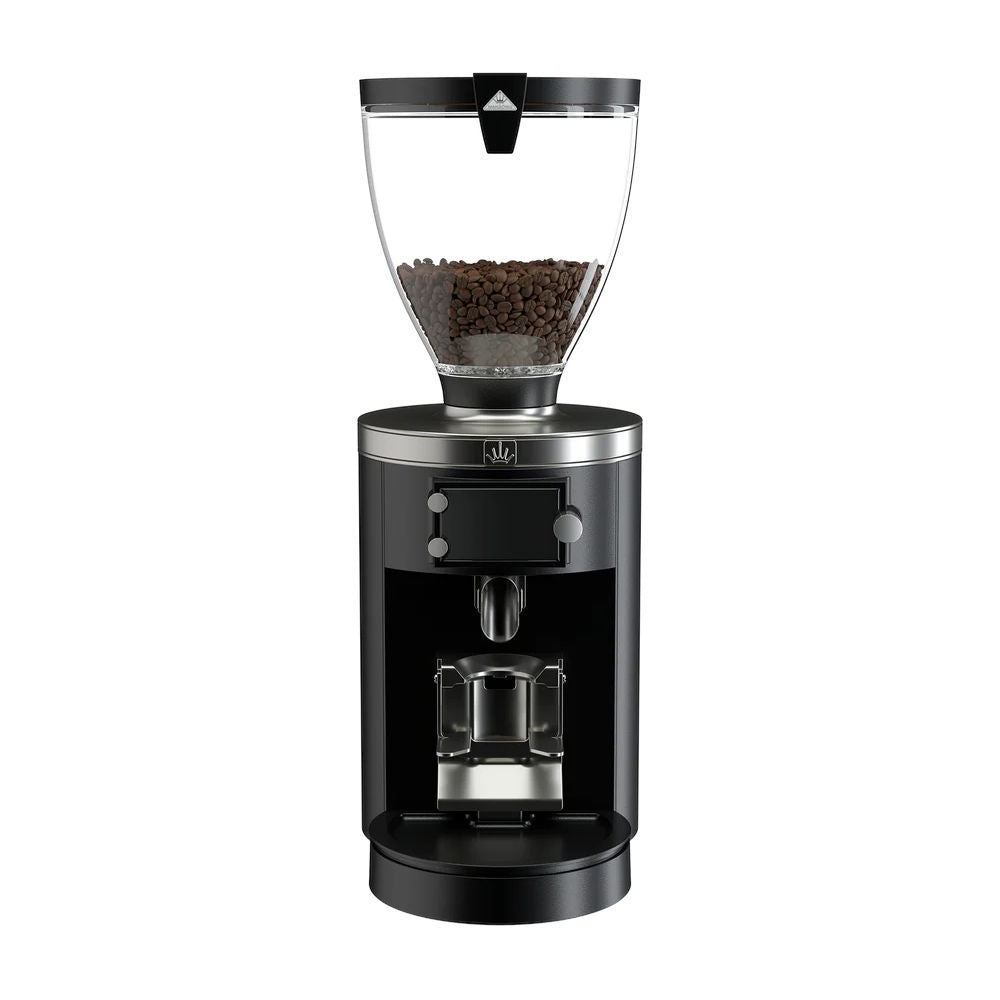 Black Mahlkönig E80W GbS grinder from the front view