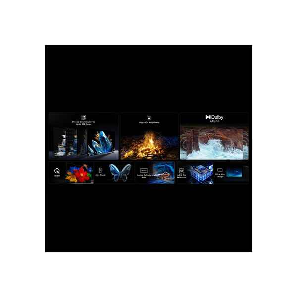 TCL 85" 85C6K QD-Mini LED 4K Google TV 144Hz