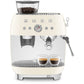 Smeg Retro Manual Espresso Coffee Machine with Grinder Cream EGF03CR