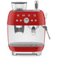 Smeg Retro Manual Espresso Coffee Machine with Grinder Cream EGF03CR