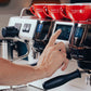 Rancilio Invicta espresso machine touchscreen with espresso cups