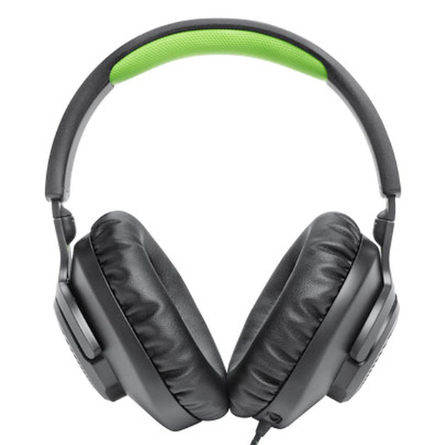 JBL Quantum 100X Console Wired Over-Ear Gaming Headset With Detachable Mic - Black/Green