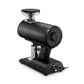Mazzer Philos Black single dose espresso grinder with dosing cup from behind