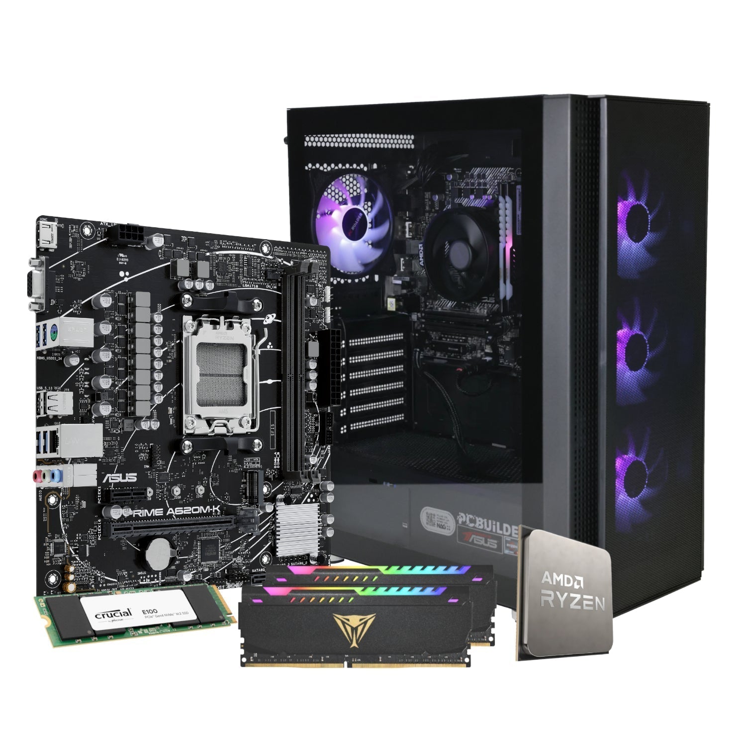 PCBuilder Ryzen 5 5600GT STRIKER Windows 11 Gaming PC