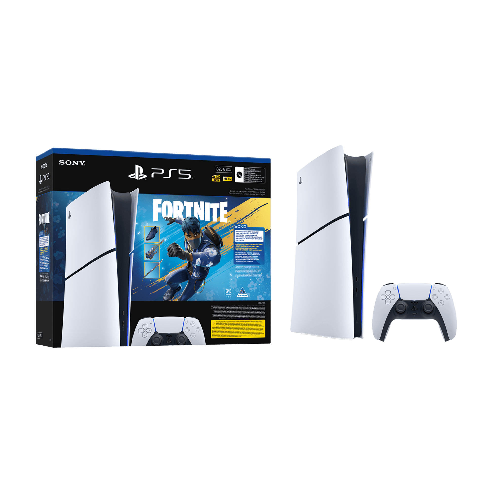 PS5 Slim Digital+ Fortnite Flowering Chaos (Voucher) - KOODOO