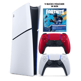 PS5 Slim Digital+ Fortnite Flowering Chaos (Voucher) + PS5 Dual Sense Volcanic Red - KOODOO