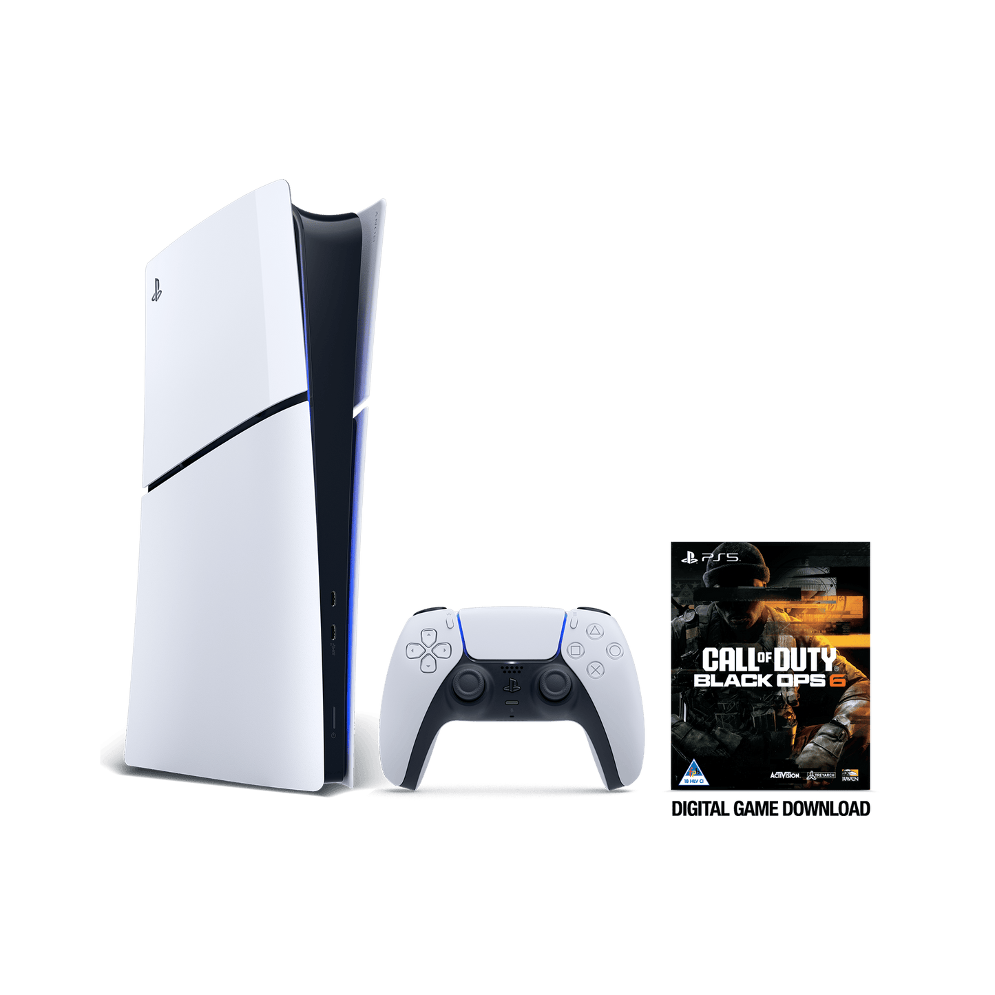 PS5 Slim Digital + Call of Duty: Black Ops 6 (Voucher) Bundle - KOODOO