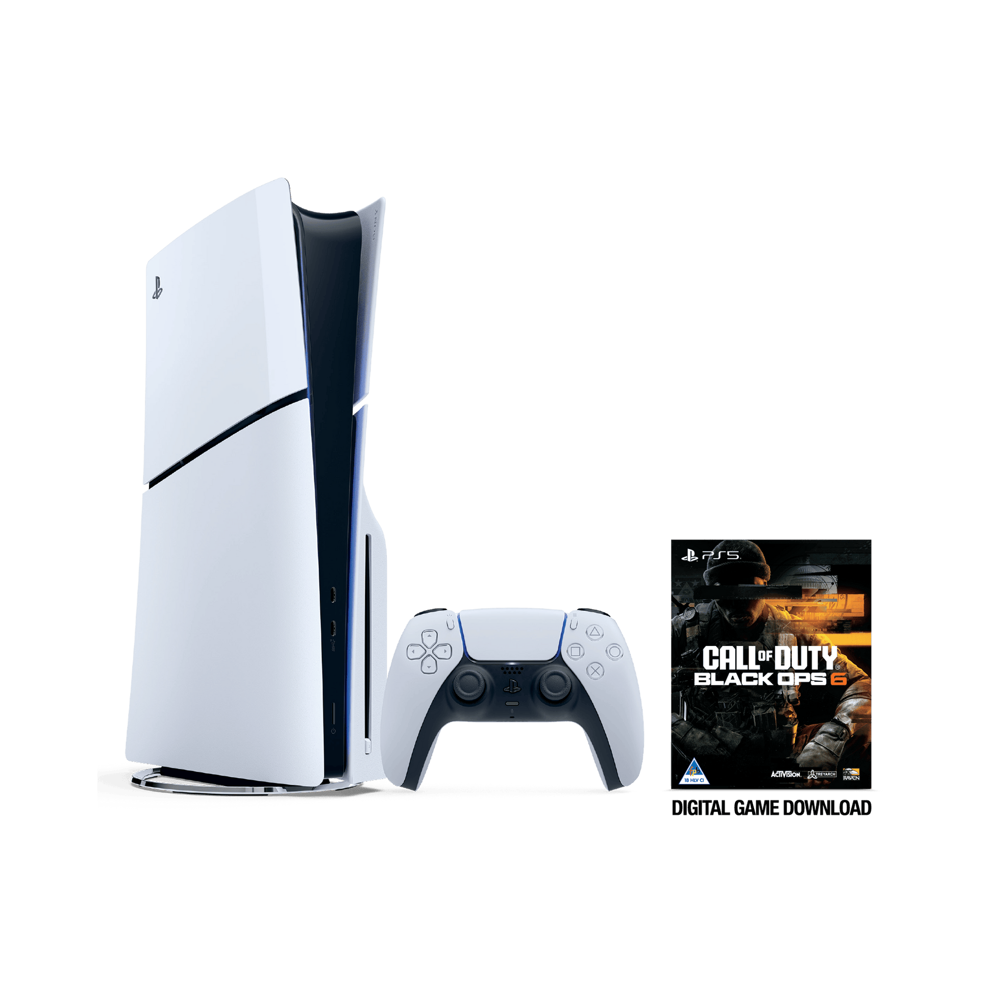 PS5 Slim + Call of Duty: Black Ops 6 (Voucher) Bundle - KOODOO