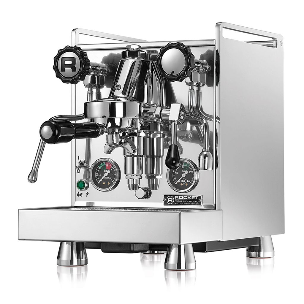 Rocket Mozzafiato Evoluzione R Espresso Machine Front Angle