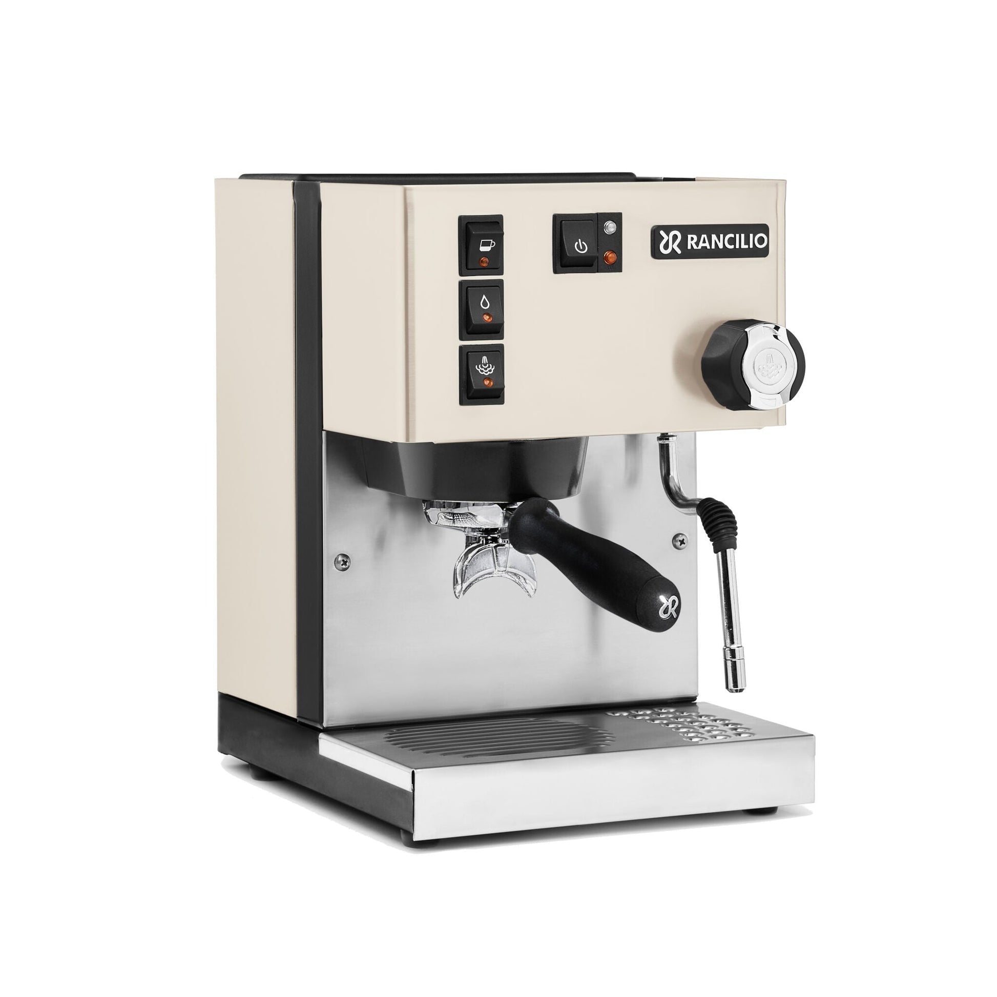 Rancilio Silvia V6 Espresso Machine White Front Angle