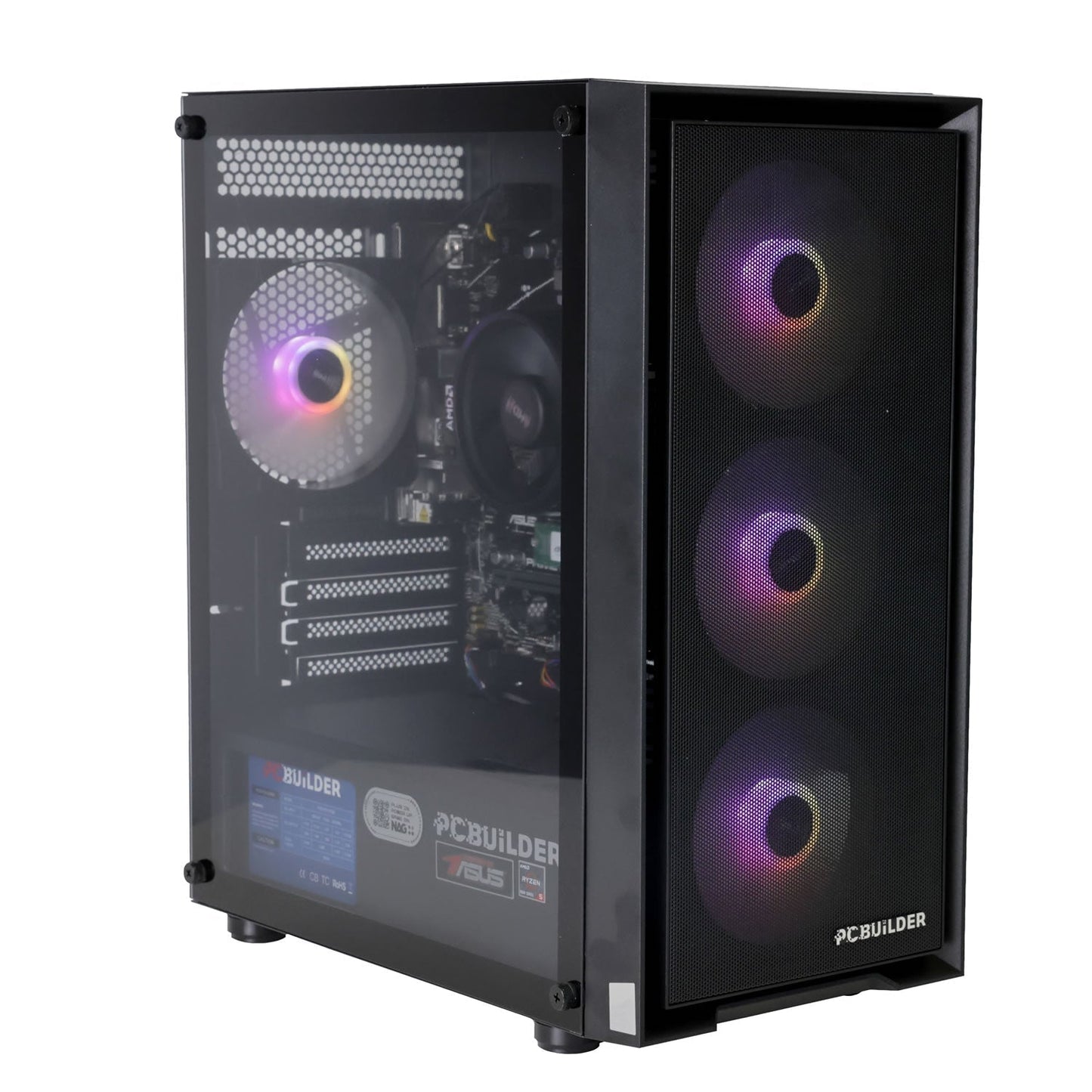 PCBuilder Stalker AMD Ryzen 5 5500 16GB RAM 500GB SSD RTX 3050 Gaming Desktop