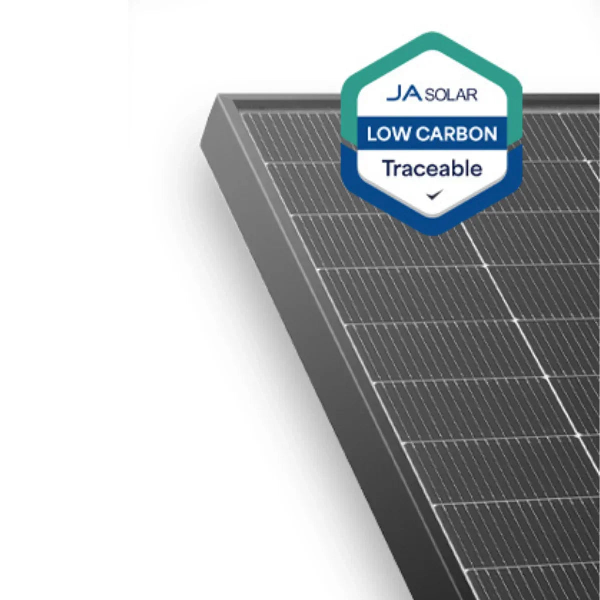 JA Solar 460W N-type Double Glass Bifacial LB (Traceable, Low carbon) with MC4-EVO2 connectors (Black Frame)
