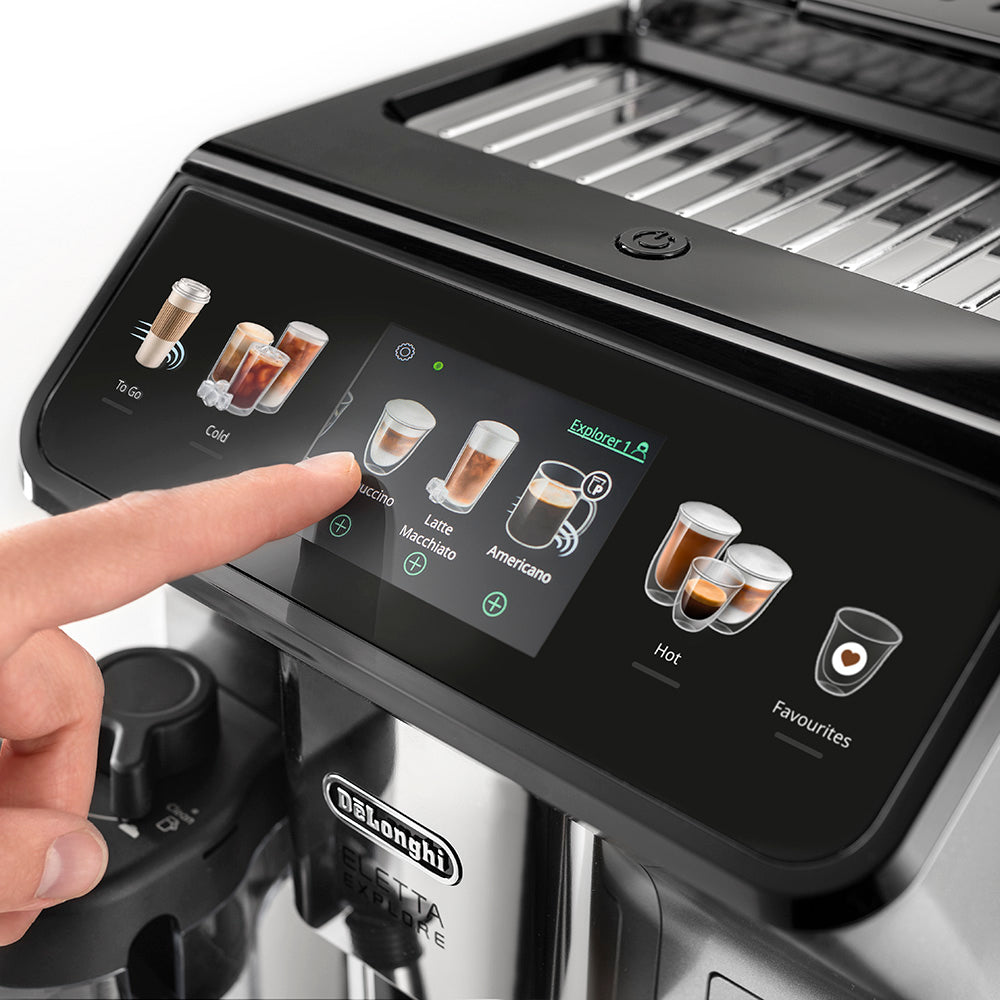 DeLonghi Eletta Explore Hot & Cold Bean-to-Cup Coffee Machine ECAM450.65S