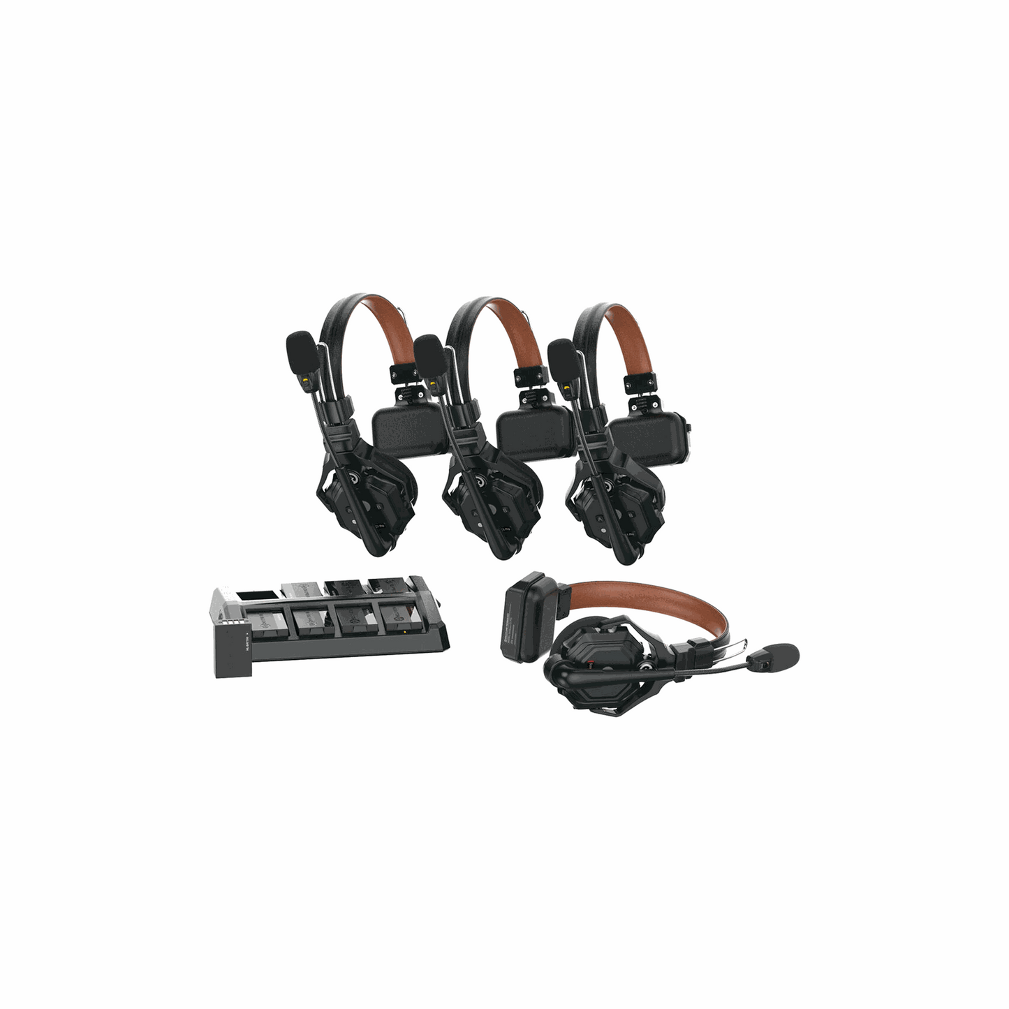Hollyland Solidcom C1 Pro-4S-DH Wireless Intercom, 4 Dual Headsets (1.9 GHz)