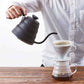 Hario Buono Gooseneck kettle 800ml black variant in use
