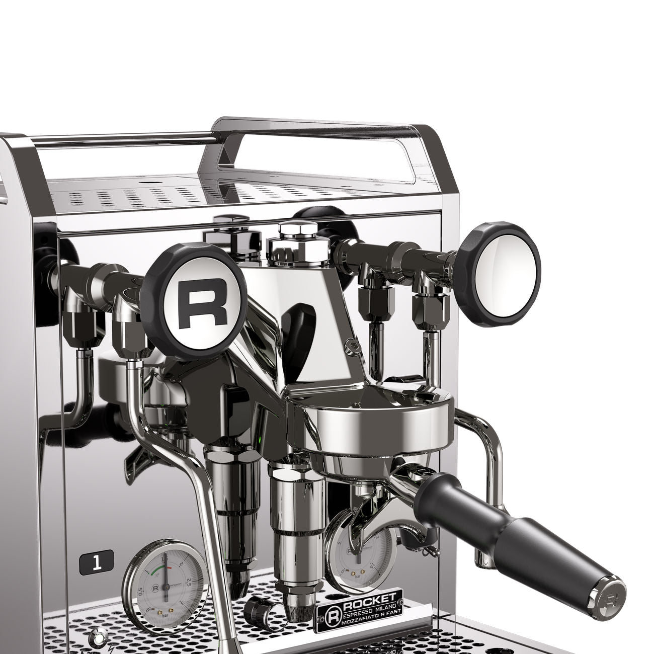 Close up of Rocket Fast Mozzafiato R Espresso Machine