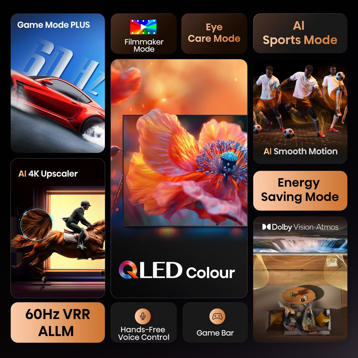 Hisense 85Q6Q 85" 4K QLED Smart TV with Dolby Vision & Atmos