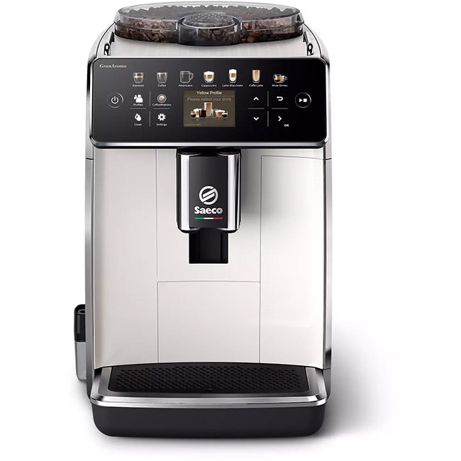 Philips Saeco GranAroma Fully Automatic White Espresso Machine SM6580/20