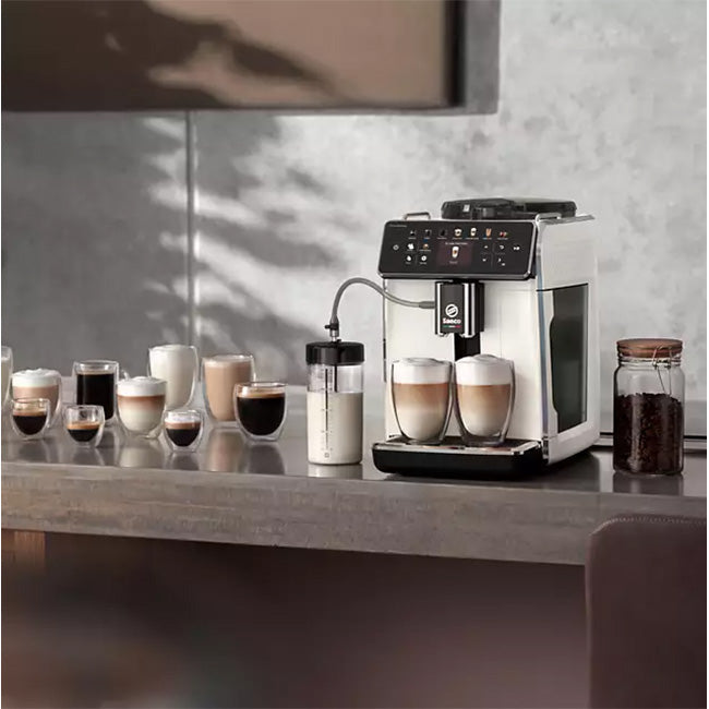 Philips Saeco GranAroma Fully Automatic White Espresso Machine SM6580/20