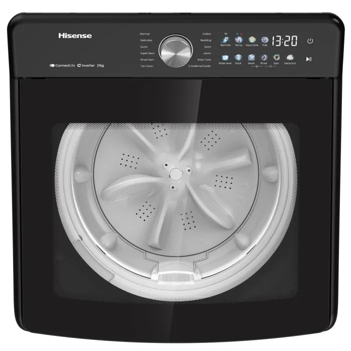 Hisense 21kg Top Loader Washing Machine Black WT7T2125DB