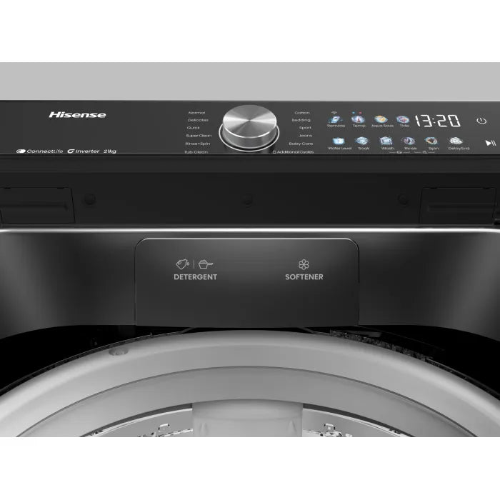 Hisense 21kg Top Loader Washing Machine Black WT7T2125DB